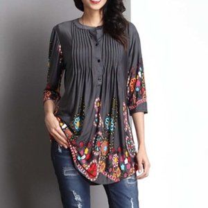 Multi-colored tunic